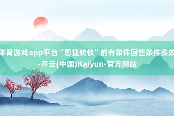 体育游戏app平台“恩捷转债”的有条件回售条件奏效-开云(中国)Kaiyun·官方网站