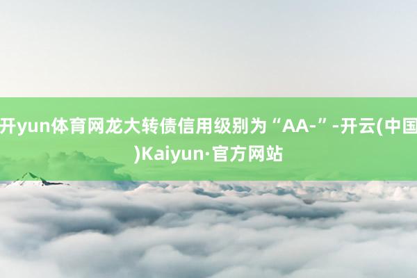 开yun体育网龙大转债信用级别为“AA-”-开云(中国)Kaiyun·官方网站