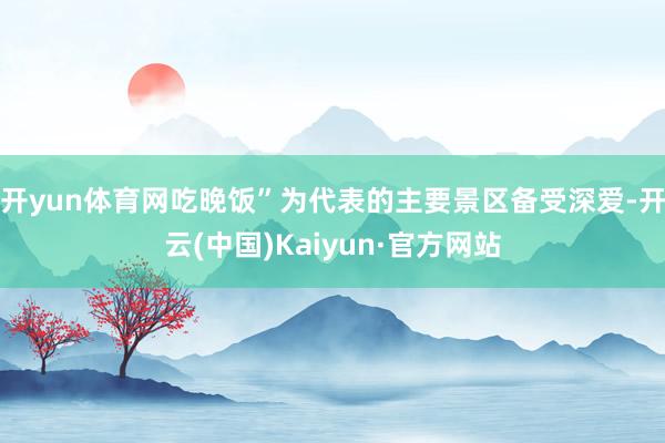 开yun体育网吃晚饭”为代表的主要景区备受深爱-开云(中国)Kaiyun·官方网站