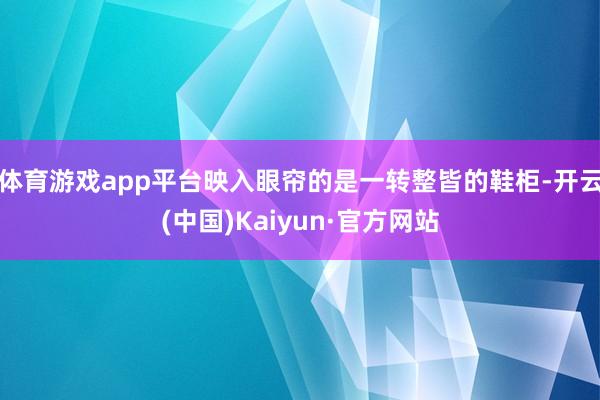 体育游戏app平台映入眼帘的是一转整皆的鞋柜-开云(中国)Kaiyun·官方网站