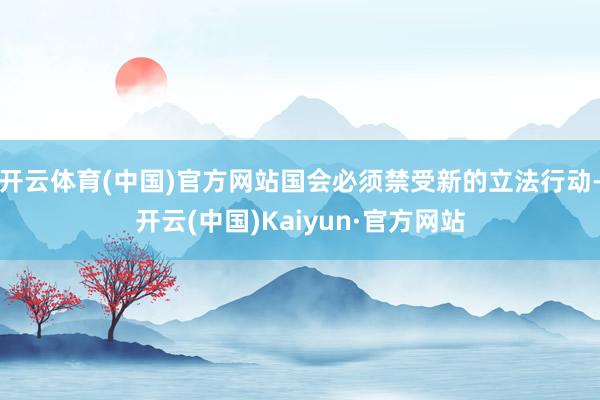 开云体育(中国)官方网站国会必须禁受新的立法行动-开云(中国)Kaiyun·官方网站